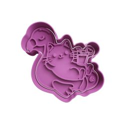Gato Flamenco Cortardor de Galletas STL