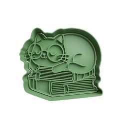 Gato Durmiendo en Libros
