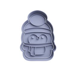 Pingüino con Sombrero y Bufanda