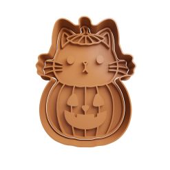 Gato en Calabaza de Halloween