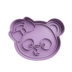Osito Panda con Moño Cortador De Galletas STL