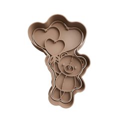 Osito con Globos de Corazones