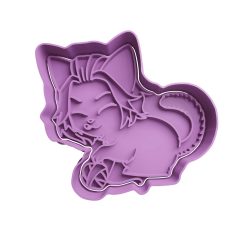 Manjiro Neko  (Cortante STL Gratis)