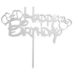 Happy Birthday Minnie Mouse Topper Cake STL