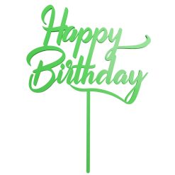 Happy Birthday Topper Cake STL