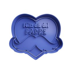 Feliz Día del Padre Corazon con Mostacho