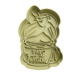 Madre con Taza -Tired as a mother