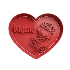 Mama en Corazon con Rosa