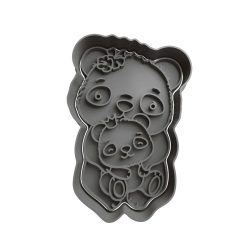 Panda Mama con su Hijo