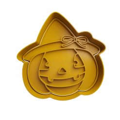 Calabaza Halloween con Sombrero de Bruja  2