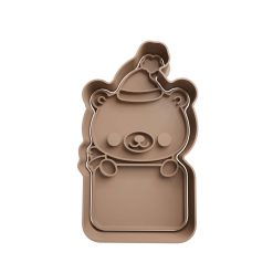 Osito de Navidad con Cartel