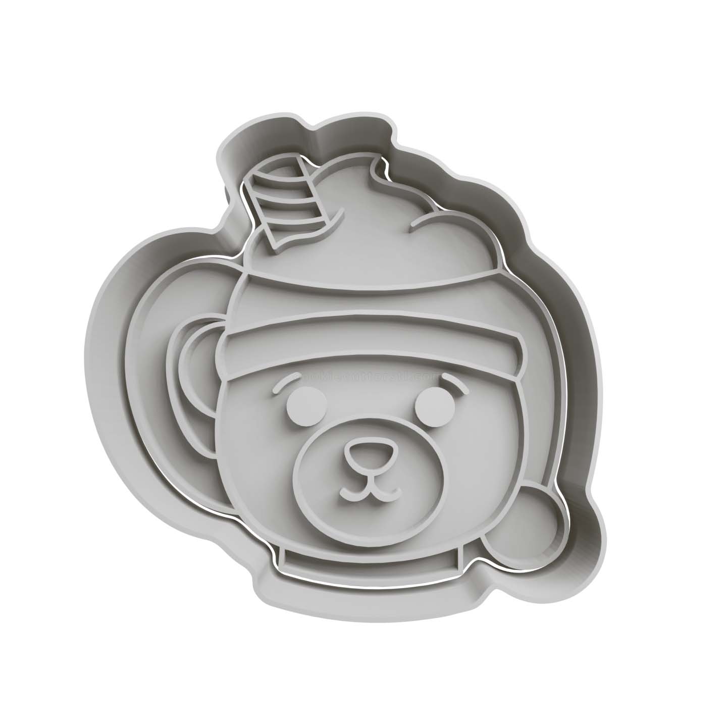 Oso Polar Con Sombrero de Papa Noel Cabeza Con Forma de Taza