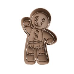 Muñeco de Jengibre de Shrek Cortador de Galletas STL