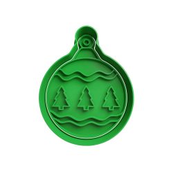 Bola de Navidad con Arboles