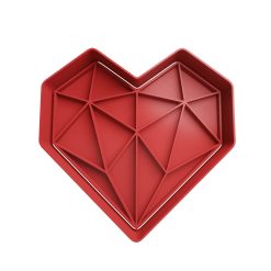 Corazón Diamante  (Cortante STL Gratis)