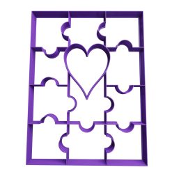Corazón Rompecabezas TORTA 3
