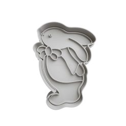 Conejo de Pascua Cortador de Galletas STL 2