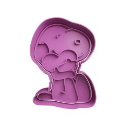 Snoopy Abrazando un Corazon