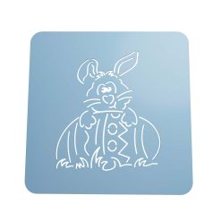 Stencil Conejo con Canasto STL + Vector 2