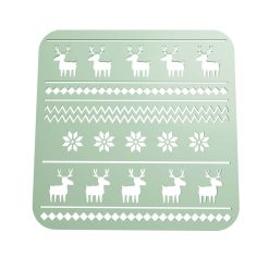 Stencil Reno de Navidad STL + Vector