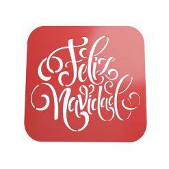 Stencil Feliz Navidad STL + Vector