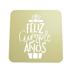 Stencil Feliz Cumpleaños STL + Vector 2