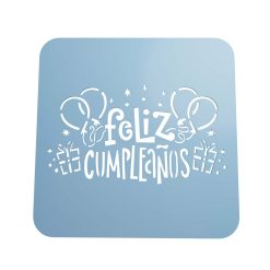Stencil Feliz Cumpleaños STL + Vector