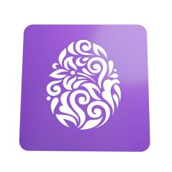 Stencil Huevo de Pascua STL + Vector 8