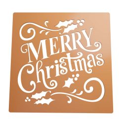 Stencil Merry Christmas STL + Vector