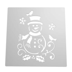 Stencil Muñeco de Nieve STL + Vector