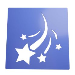 Stencil Estrella Fugaz STL + Vector