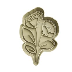 2 Flores Cortador de Galletas STL