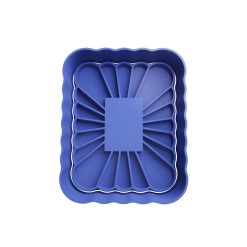 Rectangulo con Petalos Cortador de Galletas STL