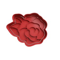 Rosa Cortador de Galletas STL 14