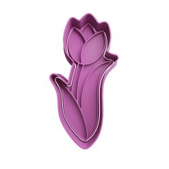 Tulipán Cortador de Galletas STL 5