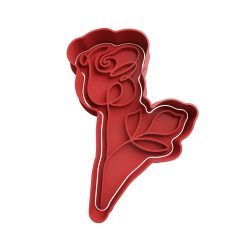 Rosa Cortador de Galletas STL 9