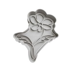 Flor Cortador de Galletas STL 12