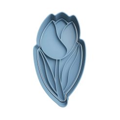 Tulipán Cortador de Galletas STL 4