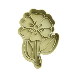 Flor Cortador de Galletas STL 9