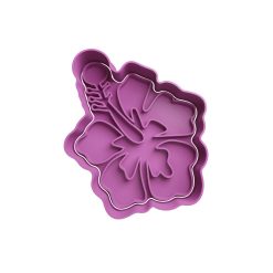Flor Hawaiana Hibiscus Cortador de Galletas STL 3