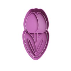 Tulipán Cortador de Galletas STL 3