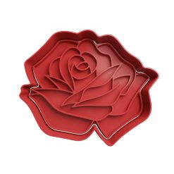 Rosa Cortador de Galletas STL 2
