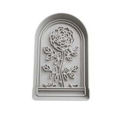 Rosa en Frasco Cortador de Galletas STL