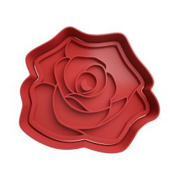 Rosa Cortador de Galletas STL 13