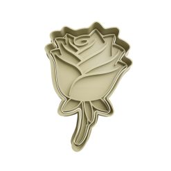 Rosa de Perfil Cortador de Galletas STL