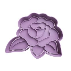 Rosa Cortador de Galletas STL 11