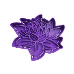 Flor de Loto Cortador de Galletas STL 2