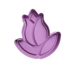 Tulipán Cortador de Galletas STL 7