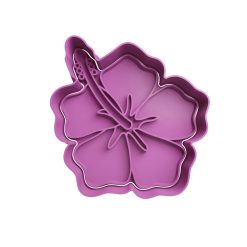 Flor Hawaiana Hibiscus Cortador de Galletas STL 2