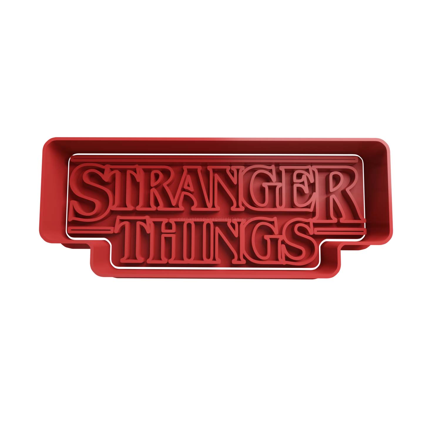 Stranger Things Logo Cortador de Galletas STL